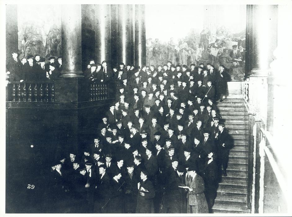 De von Bissing universiteit aan de start van het tweede academiejaar (1917-1918)