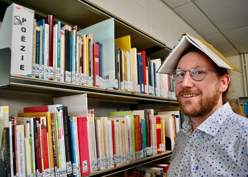 Stekene, bibliothecaris Maarten D'hamers