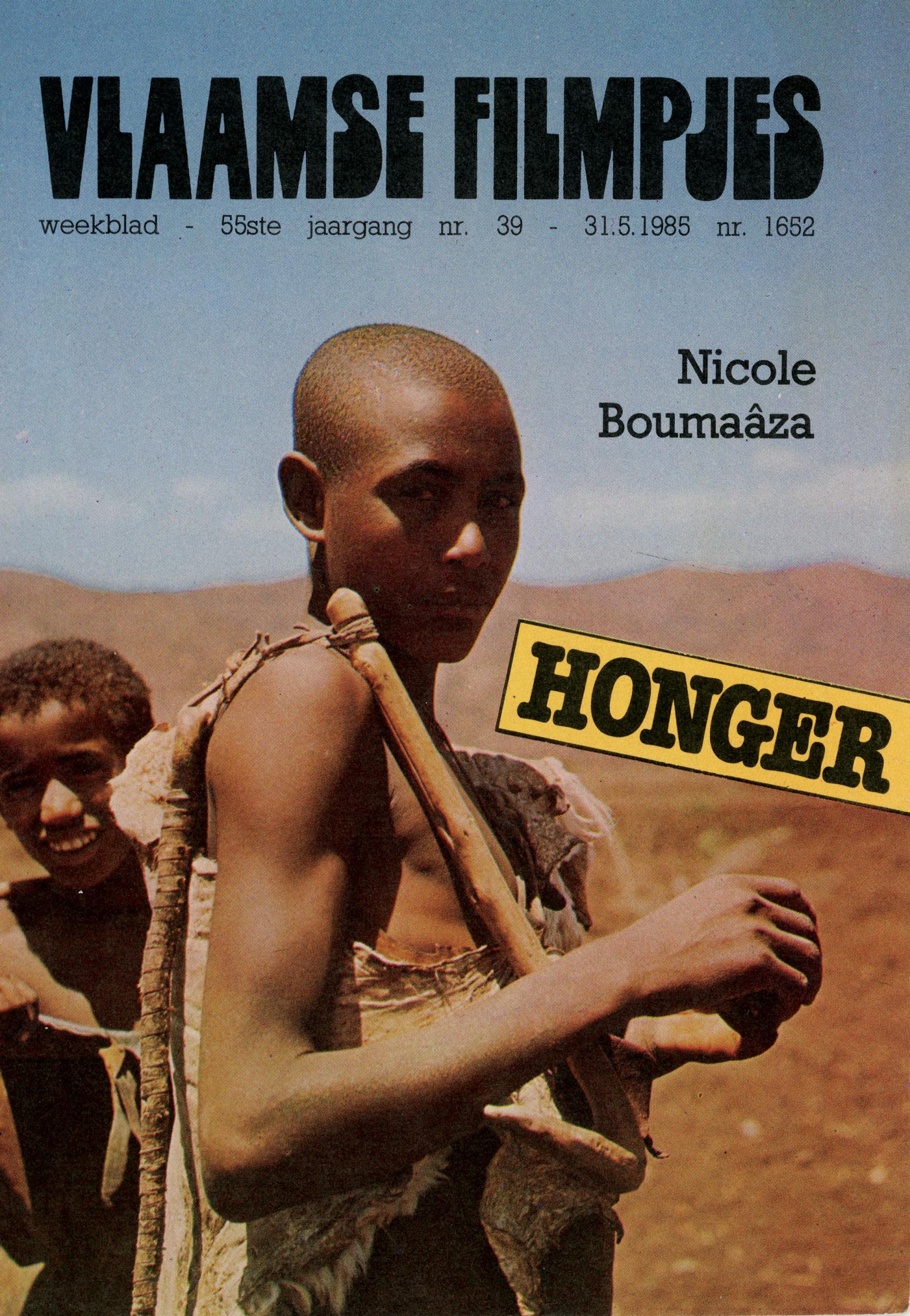 Cover van Honger, een Vlaamse Filmpje van Nicole Boumaâza uit 1985