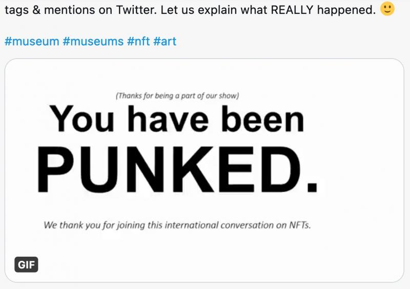You have been punked