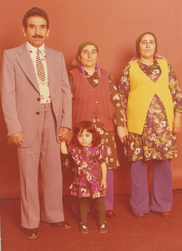 de Turkse familie Karakaya, jaren 1970.