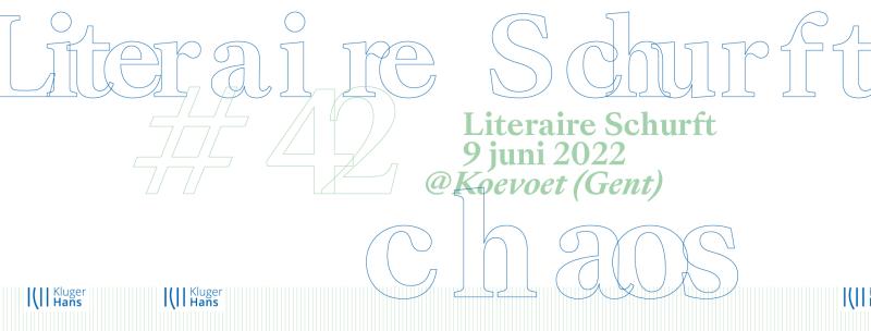 banner met informatie over de Literaire Schurft