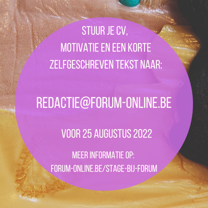 Stage bij FORUM+