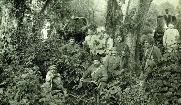 Georgische partizanen die vanaf 1921 een guerilla-oorlog voerden tegen het bolsjewistische regime. 